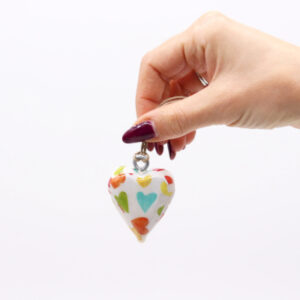 Lot de coeurs porte-bonheur (6pièces)